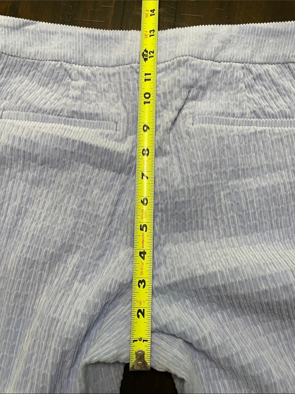 J.Crew Collection Kate Italian Corduroy Pants NWT Size 4 Light Blue Straight Leg